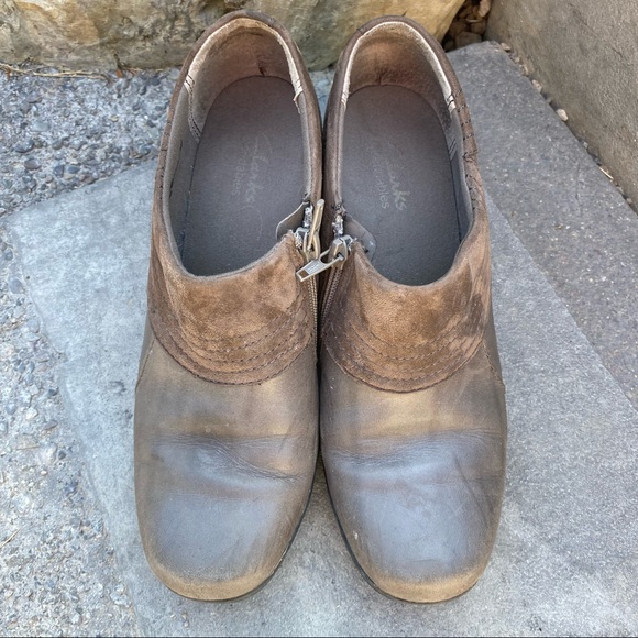 Clarks Flex Brown Pump sz 7.5 - Picture 4 of 8